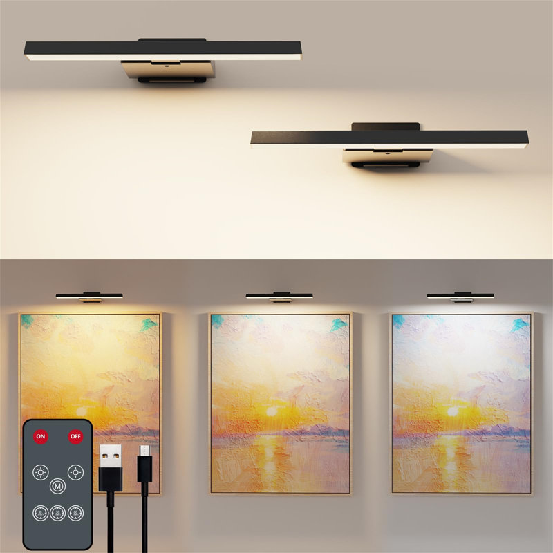 Battery Powered Dimmable LED Wall Mount Picture Light