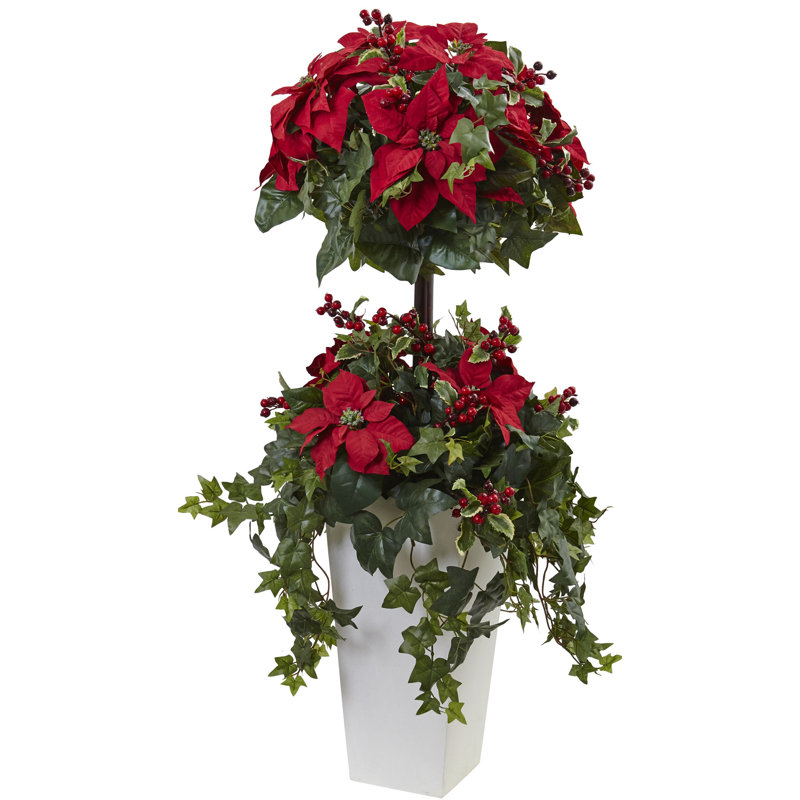 Topiaire à fleurs artificielles 48 "en pot