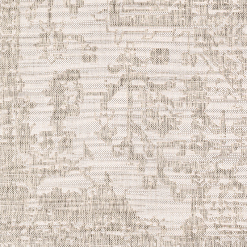 Tapis intérieur / extérieur gris Gaiwan, Rectangle de 10 pi x 14 pi