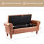 Banc de rangement rembourré