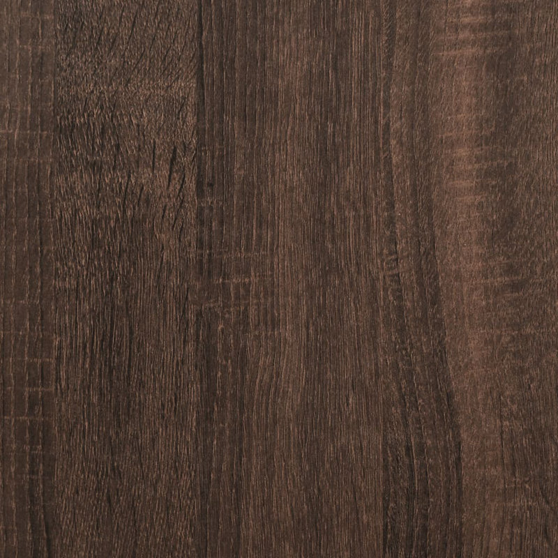 Engineered Wood, Metal Freestanding Bathroom Shelves, Brown Oak