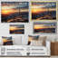 «Sunset Wind Turbines Mountain View I - Wind Turbines», art mural-153223332-153223333