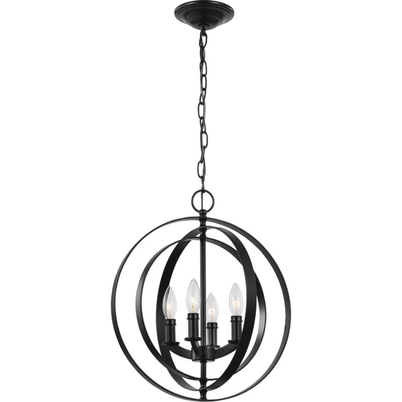 Morganti 4 - Light Unique/Statement Pendant, Black