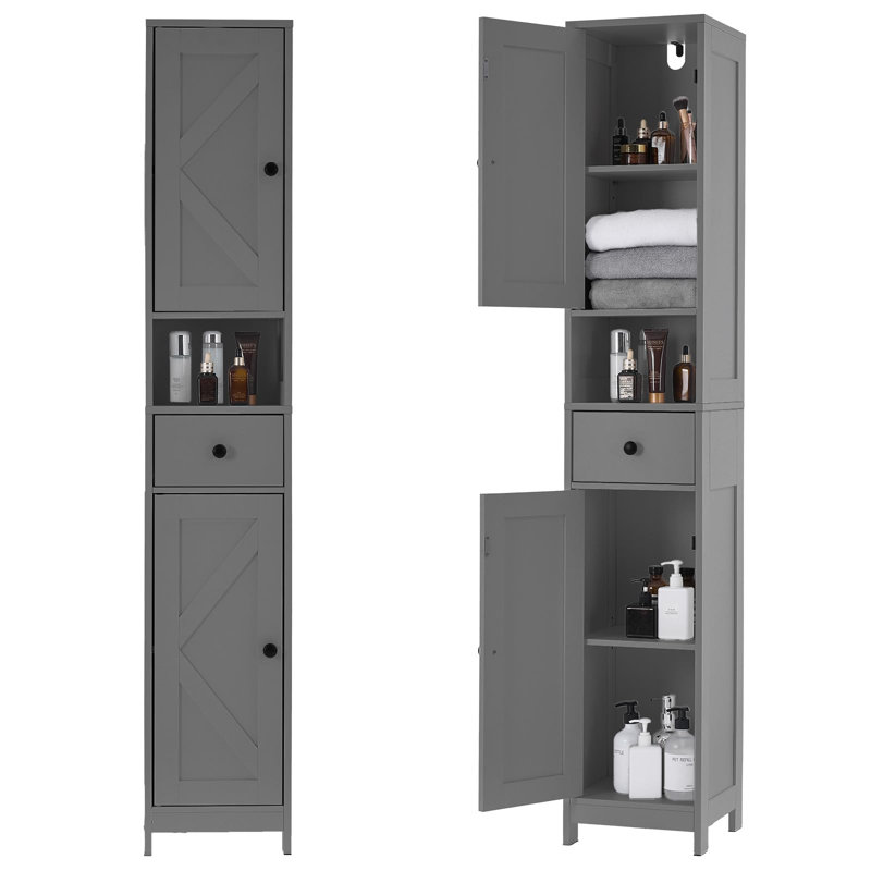 2 - Door Standard Accent Cabinet, Grey