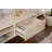Modern TV Stand with Iron Legs, 70.9 x 19.7 x 15.7 inches | 100% Melamine Coated Particle Board, 0.7 inches Thick | 2 Drawers with Telescopic Rails, Multiple Shelves, Elegant Travertine & Black Finish, Industrial Design-108051013
