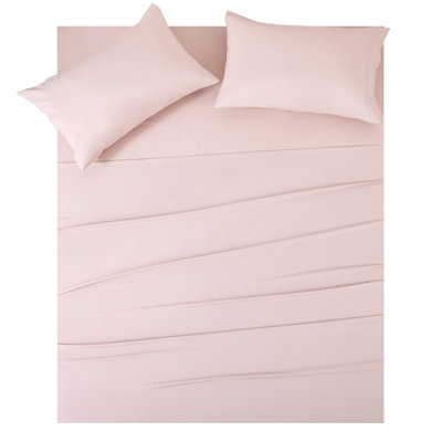 Bamboo Fiber Microfiber Blend Bed Sheets Set For Twin, Full, Queen, King And California King Size Bed - 18 Inch Deep Pocket - Bedding Sheets & Pillowcases, Flat Sheet + Fitted Sheet + Pillowcase