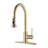 Stainless Steel Pull Down Kitchen Faucet With Soap Dispenser-104406375