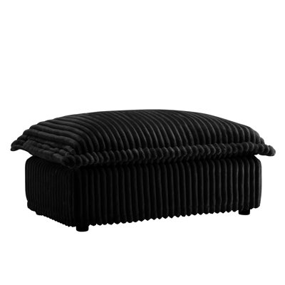 - Noir: coussins luxueux et coton. Conception élégante à surpiqûres. Housses amovibles et nettoyables. Sièges spacieux confortables. Structure en bois. Étapes d'assemblage faciles en tissu. Concevez avec