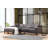 Modern Corner Sofa, Anthracite Color, 57.1 x 98.4 x 33.9 inches | Beech Wood & Chipboard Frame, 100% Polyester Fabric | 28 DNS Grey Foam + Feather Cushions, 2 Pillows Included, Industrial Scandinavian Design, Easy Care-1945237292-1945237293