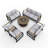 Areefa 9 - Person Patio Conversation Set with Cushions-260950561