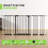 Forshee 30" Tall Baby & Pet Safety Gate for Doorways and Stairways Pressure Mounted Walk-Through Gate Fits 47-54 Inch Openings for Cats and Dogs-1340402356