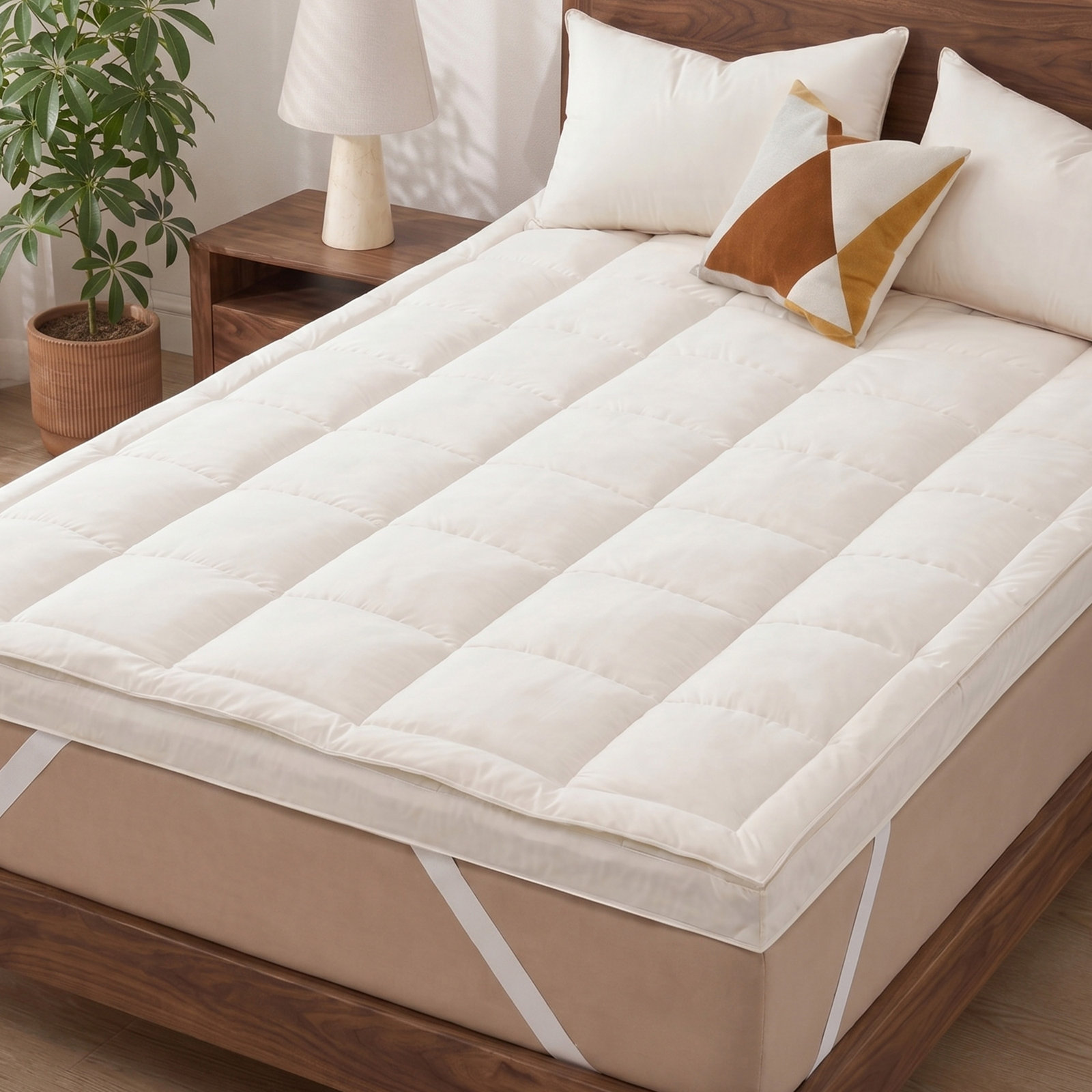 Feathers Mattress Topper, Queen
