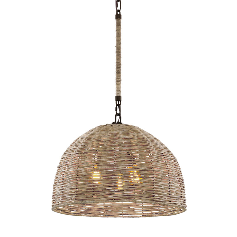 Luminaire pour dôme 3 lumières unique Ison
