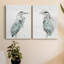 Blue Heron I - Ensemble de 2 reproductions sur toiles tendues-1547463003