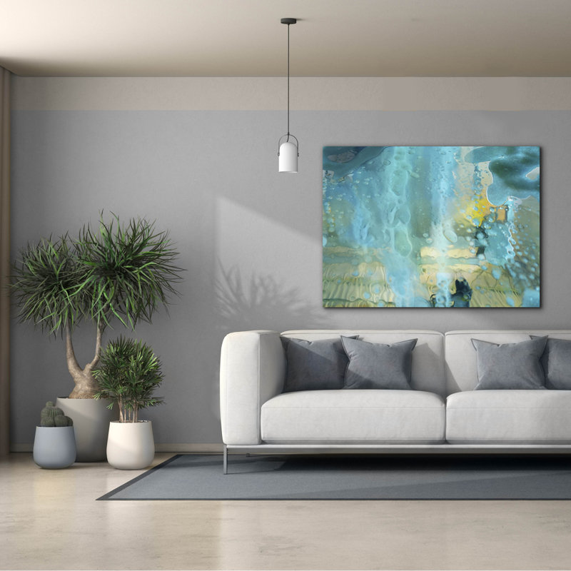  «Undertow 4» par Brittany Evans, art mural sur toile, 54 po x 40 po, H 40 po x l 54 po
