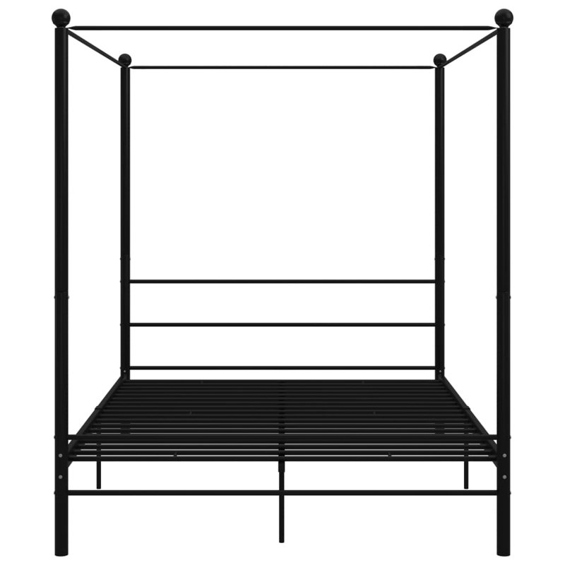 Azeezah Metal Bed, Black, 160 x 200 cm