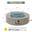 Outdoor Concrete Propane Fire Pit Table-721743952