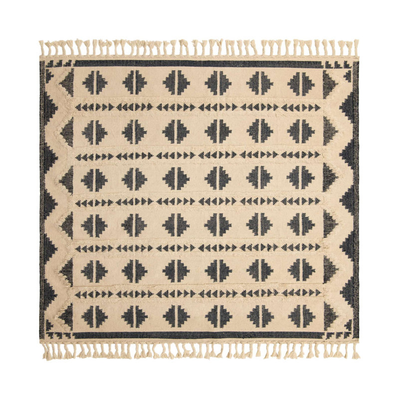 Annunciata Performance Wool Geometric Indoor Rug, Square 10'