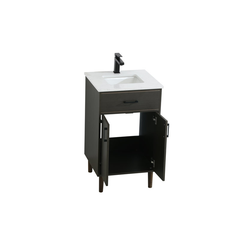 Chandler 20 inch Single Bathroom Vanity, Mocha Brown