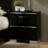 Metal And Wood Nightstand With 2 Drawers-1529765529