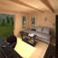 The Lavinia Tongue & Groove Log Cabin 12x10w