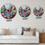 Bouquet de coquelicots rétro - Horloge murale traditionnelle-60327532