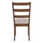 Chaise de salle à manger, ensemble de 2, latérales, rembourrées, cuisine, salle à manger, pieds en bois, transitionnel