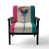 Pink/Green Polyester Blend