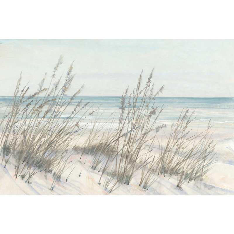 «Beach Grass I» par Tim Otoole - impression sur toile tendue, Impression encadrée sans passe-partout, Noyer