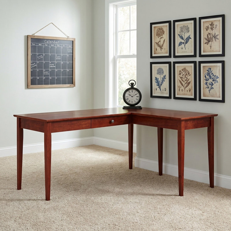 Bureau d'écriture Malani, 29.75" H x 64.25" W x 50" D, Cerisier Washington