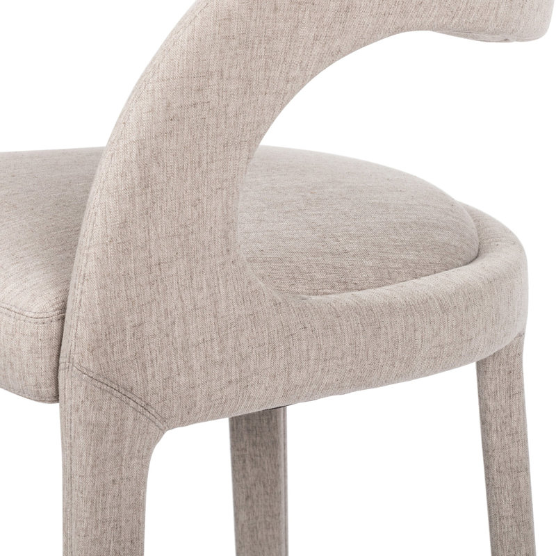 Hawkins Stool, Bar Stool (30.51" Seat Height), Savile Flannel/Polyester Blend