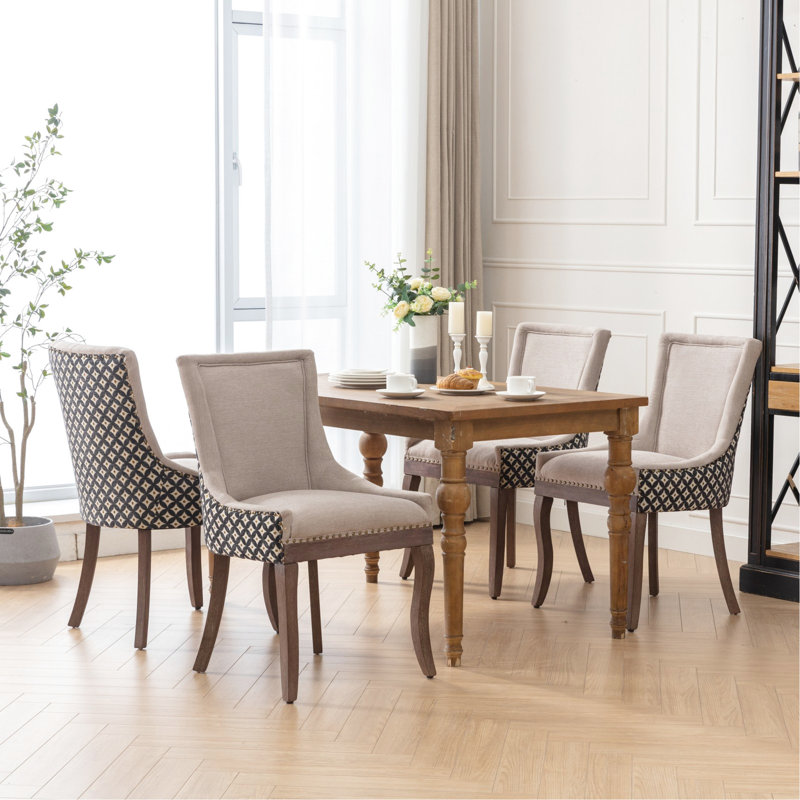 Paire de chaises de salle à manger Ultra, Beige