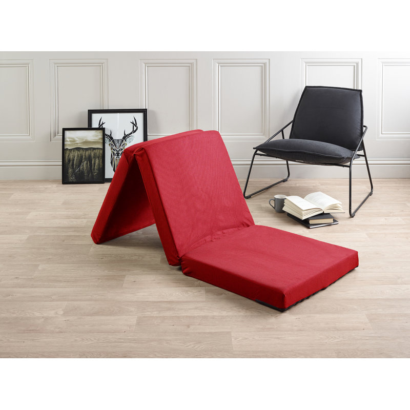 Dull 7cm Mattress Cube Futon  Mattress, Red
