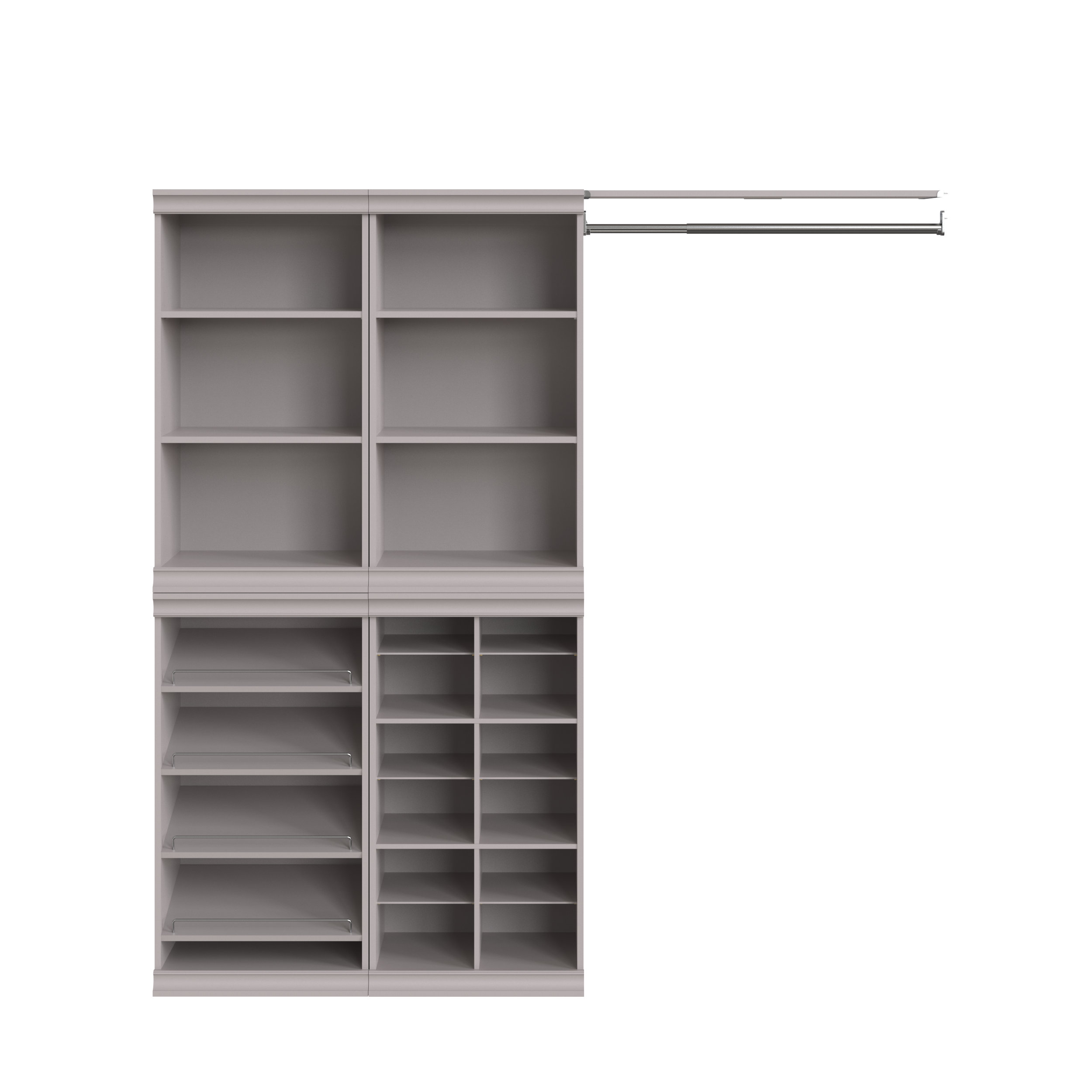 Choco closet◎　1120 Amazon.com: MODCART Modular Closet System, 78