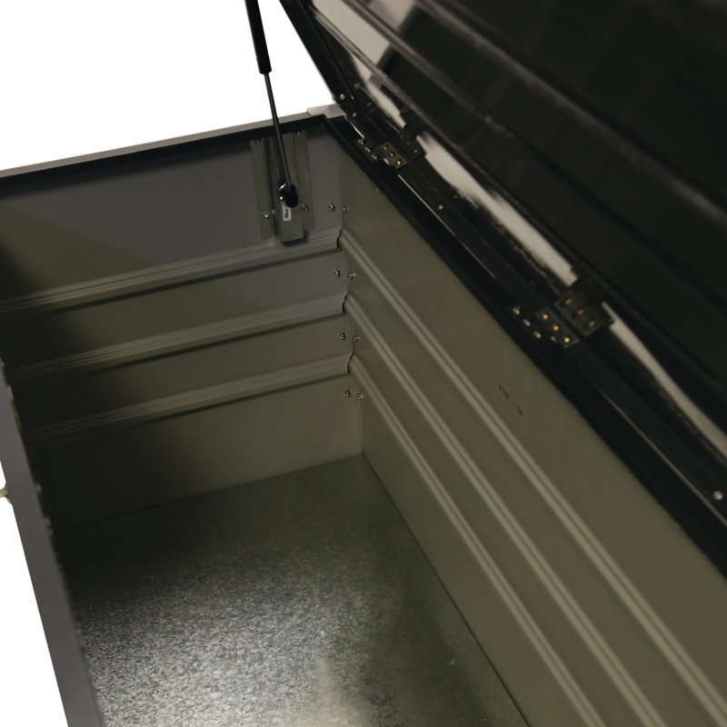 WFX Utility Galewood 132cm W 500L Water Resistant Metal Lockable Deck Box in Dark Grey