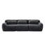 Tissu moelleux doux et moelleux de 114 po, canapé modulaire modulaire, conception ergonomique avec repose-pieds et coussins décoratifs, raccordement à boucle à compression complète pour bureau, cinéma maison-902880053