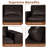  Ajmy 84" Modern Oversized Genuine Leather Sofa, 3 Seater Comfy Couch for Home Office, Apartment & Living Room, Removable Cushions, Wide Square Arms-626831115
