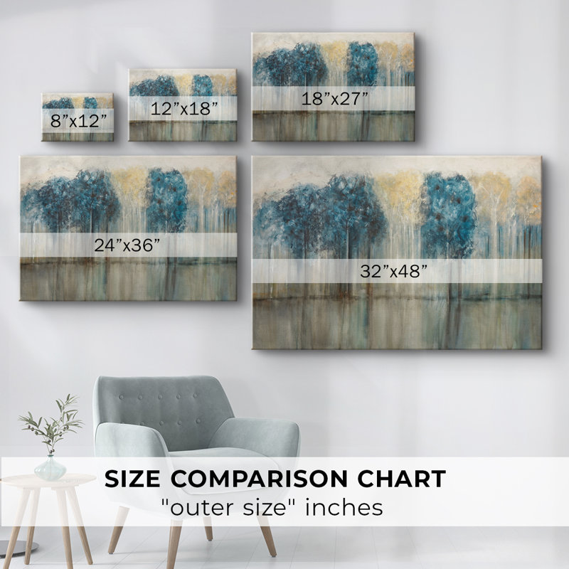 Tree Line - Cavas enveloppés de galerie, H 40 po x l 60 po