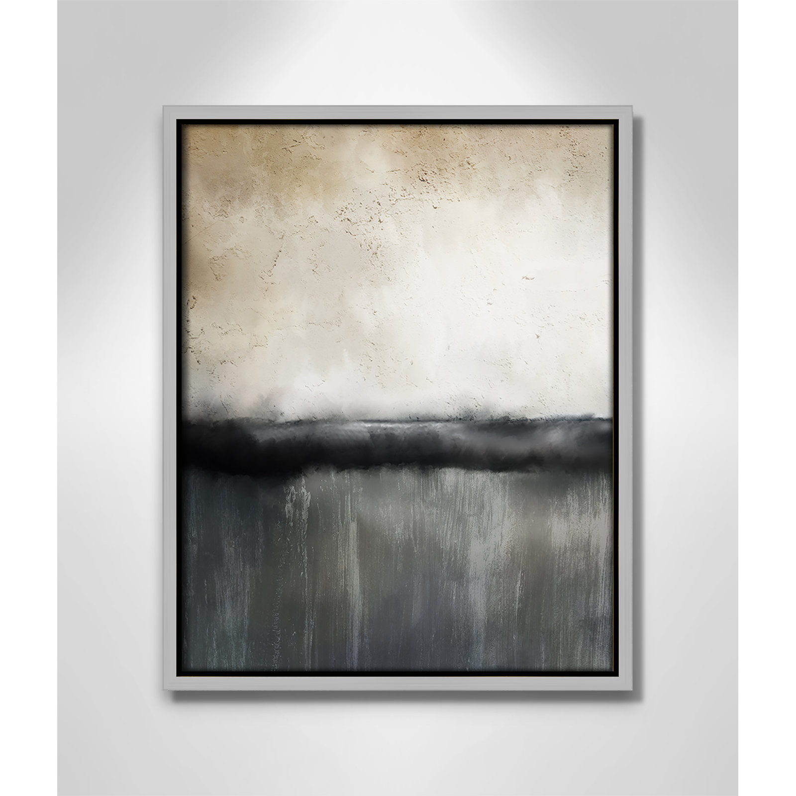Sunset by Kimberly Allen Print, Picture Framed Canvas, 61.5" H x 41.5" W, Silver