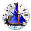 Horloge murale nautique et côtière-1070342977
