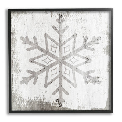 " Rustic Winter Snowflake Shape " by Lil' Rue