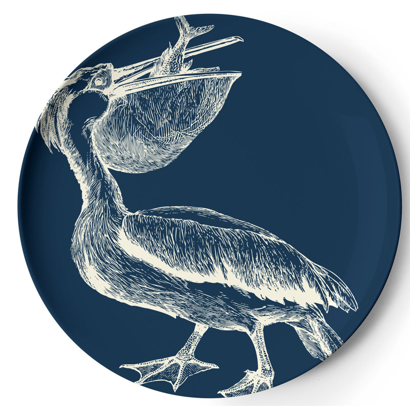Scrimshaw Melamine Dinner Plate