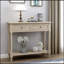 Console Daisy Series avec deux tiroirs et une tablette inférieure (gris rétro)-118038897