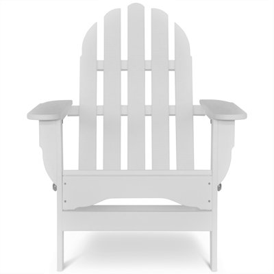 Hartington Plastic Folding Adirondack Chair by Three Posts