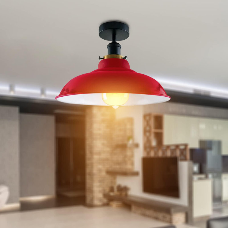 Kunze Flush Mount, Red