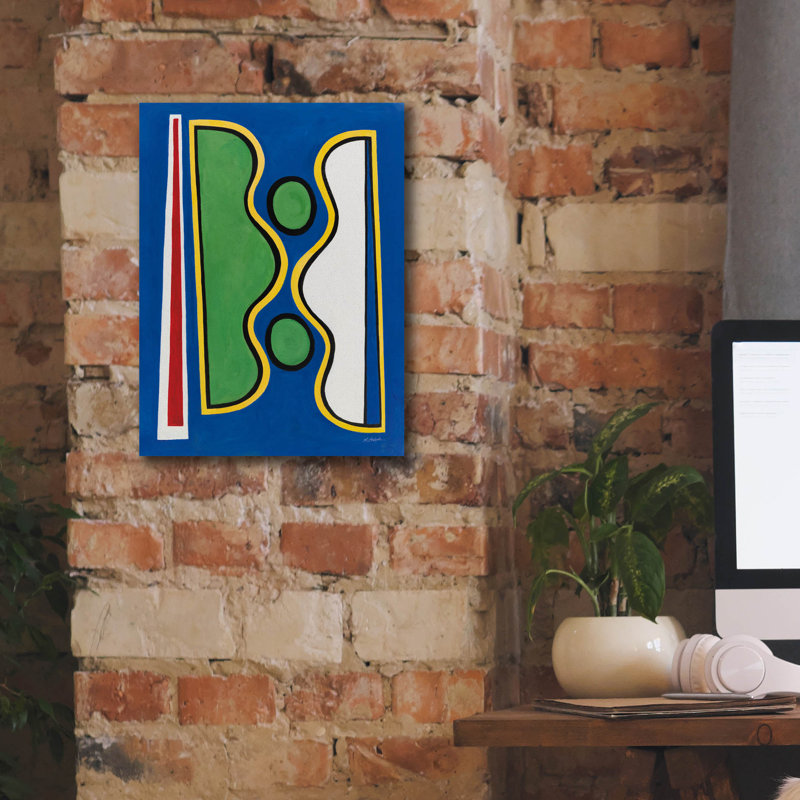«Boogie» par Mike Schick, art mural sur toile, H 16 po x l 12 po x P 0,75 po
