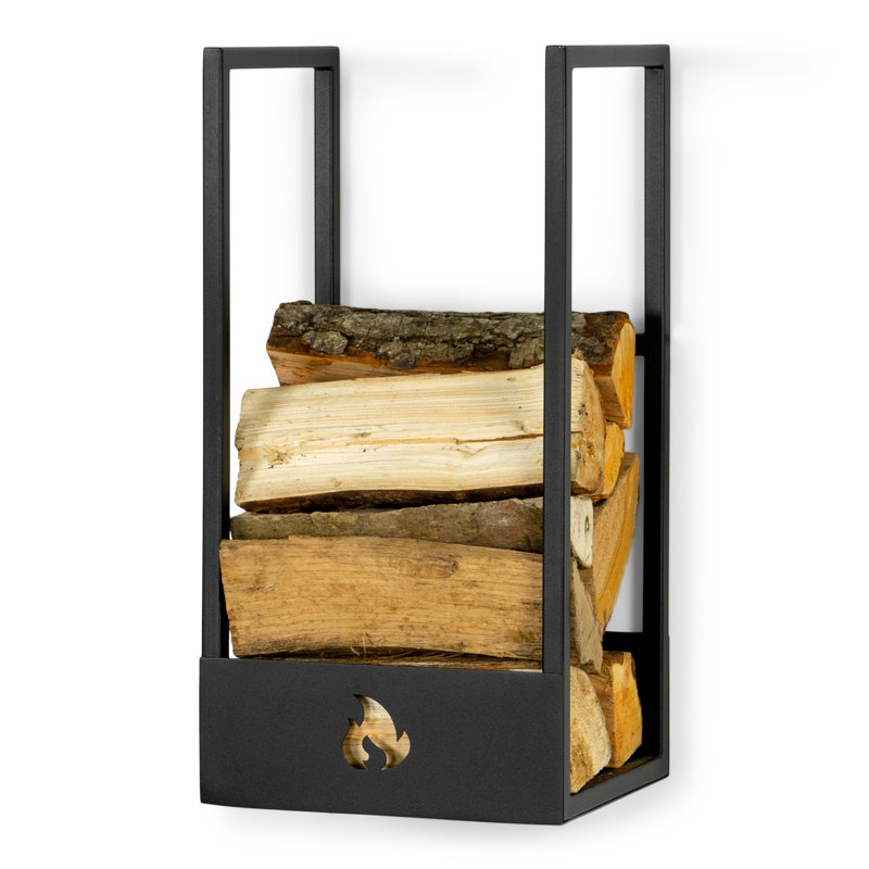 LUMBER LOCKER 26cm W Metal Log Rack