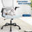 Mesh Desk Chair Reclining, Ergonomic Home Office Chair with Flip-Up Armrests, 360° Swivel Casters,Metal Base, for Conferences/Desk Work,Gaming-1358308030