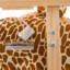Chaise berçante en peluche girafe