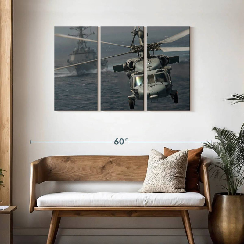 Mait Knighthawk Helicopter, 28" H x 45" W